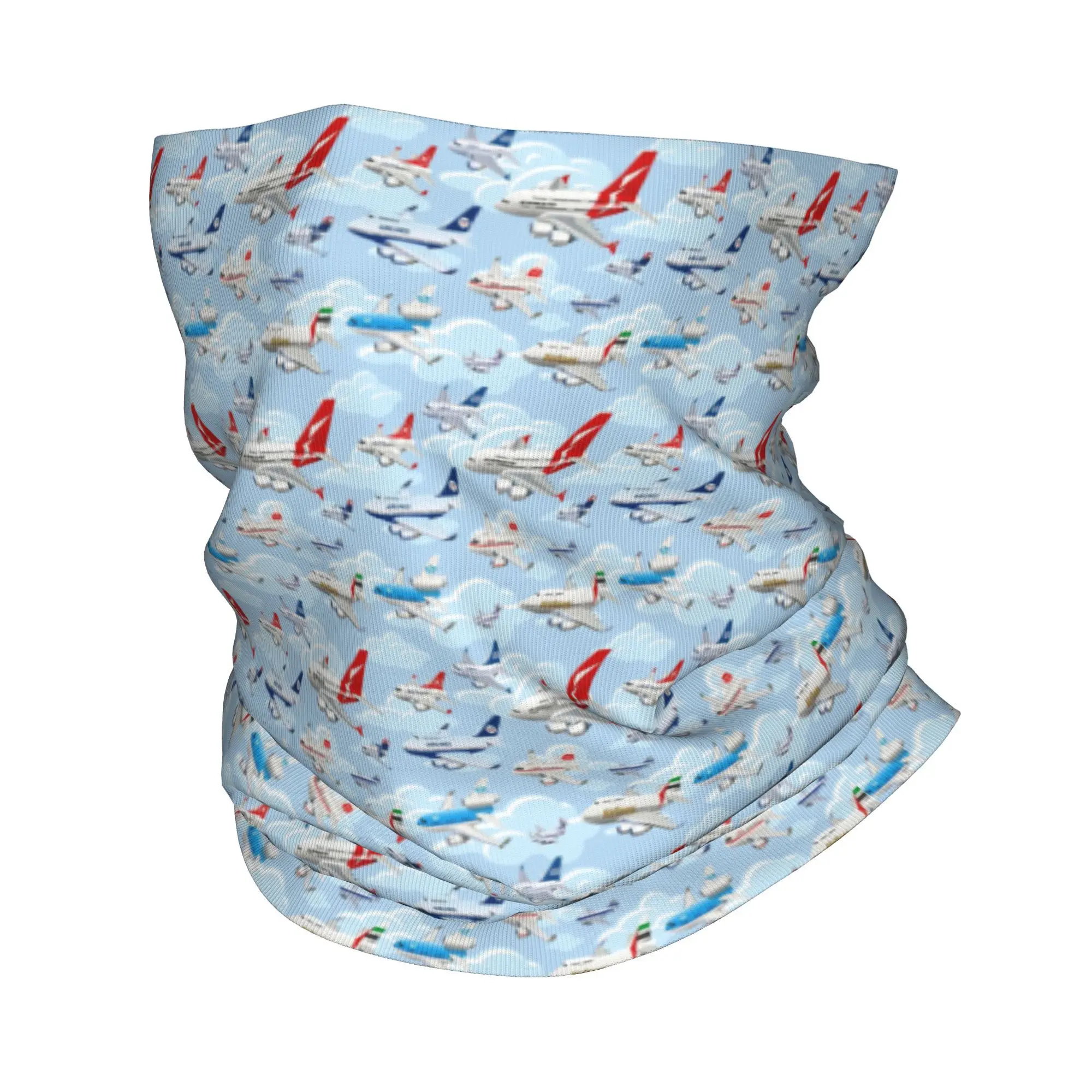 Commercial Wrap Printing - Dessin animé avions commerciaux motif sans