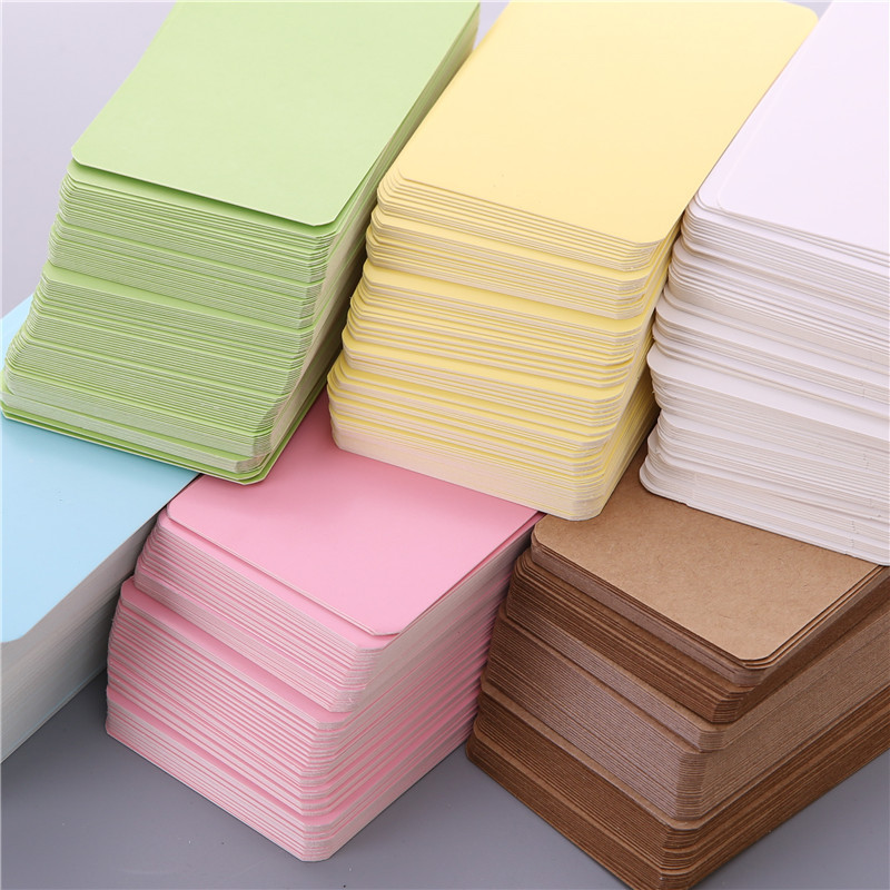 Commercial Printing Books - 100 pièces 9*5.2 cm carte vierge